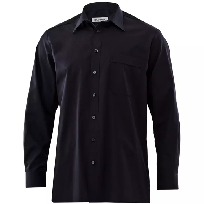 Kümmel George Classic fit poplin shirt, Black, large image number 0