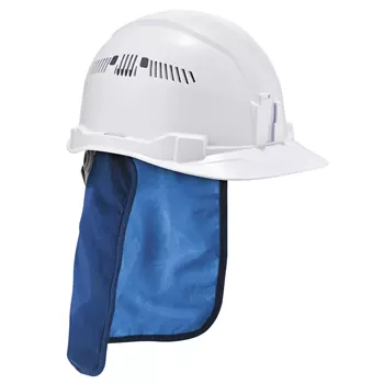 Ergodyne Chill-Its 6717CT cooling hard hat liner pad and neck shade, Blue