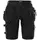 Fristads women's craftsman shorts 2527 GCYD, Black, Black, swatch