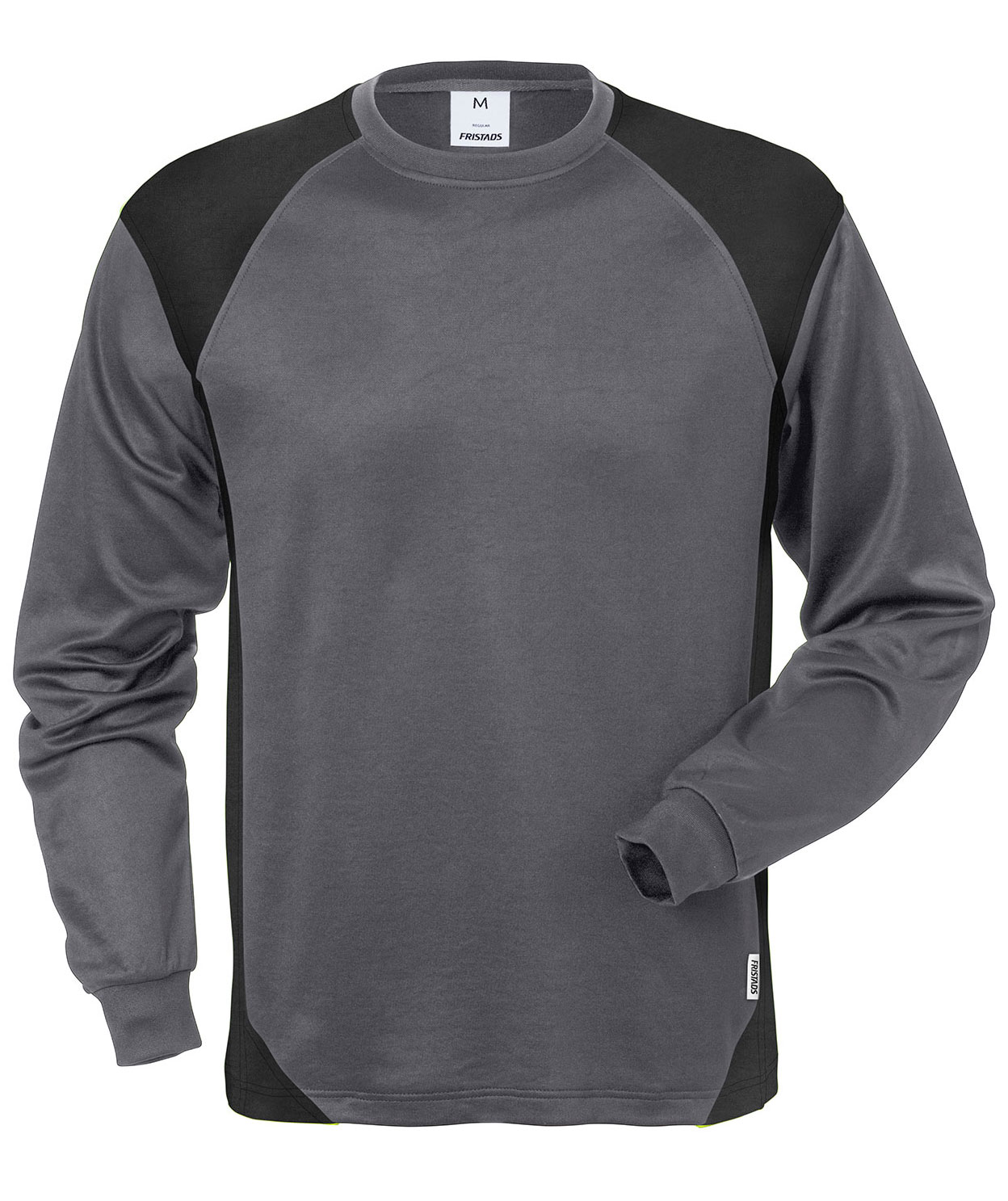 Fristads l&aring;ng&auml;rmad T-shirt 7071 THV, Gr&aring;/Svart, Gr&aring;/Svart, swatch