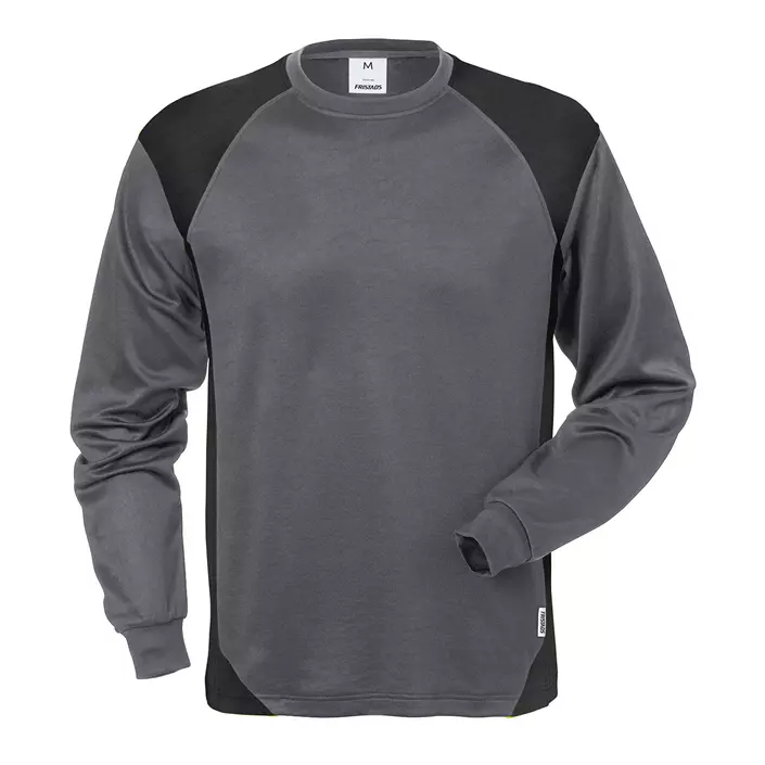 Fristads long-sleeved T-shirt 7071 THV, Grey/Black, large image number 0