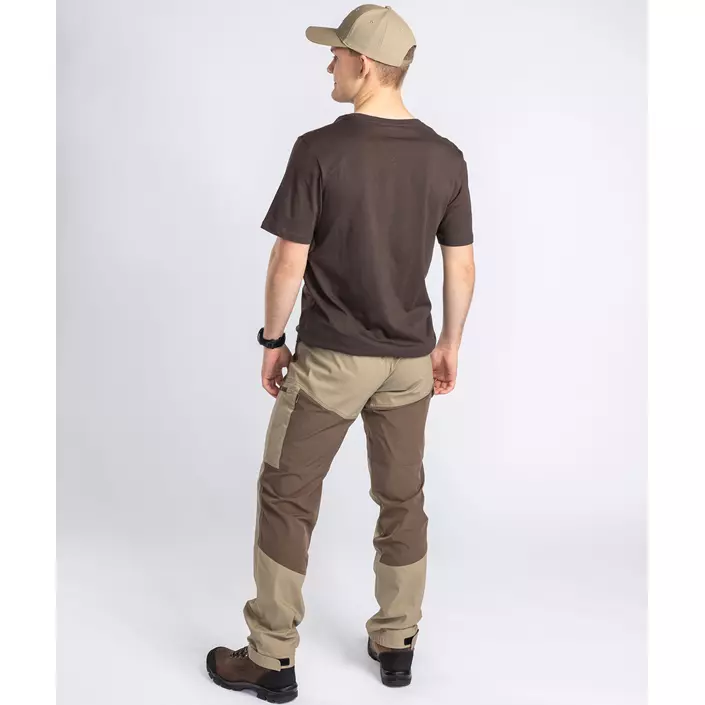 Pinewood Finnveden Trail Hybrid bukser, Earth Brown/Light Khaki, large image number 11