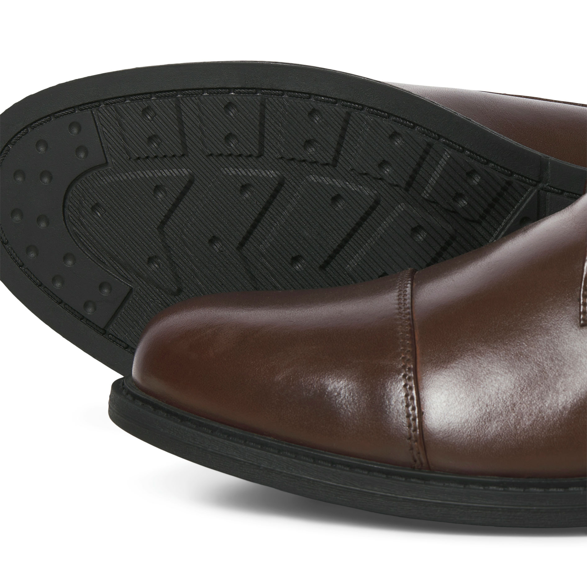 Jack & Jones JFWOSLO Lederschuhe, Brown Stone, large image number 3