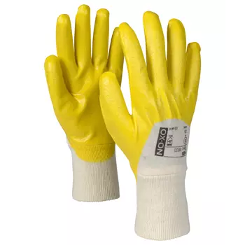 OX-ON NBR Basic 8000 work gloves, Nature/Yellow