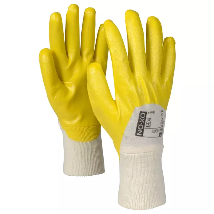 OX-ON NBR Basic 8000 work gloves, Nature/Yellow, large image number 0