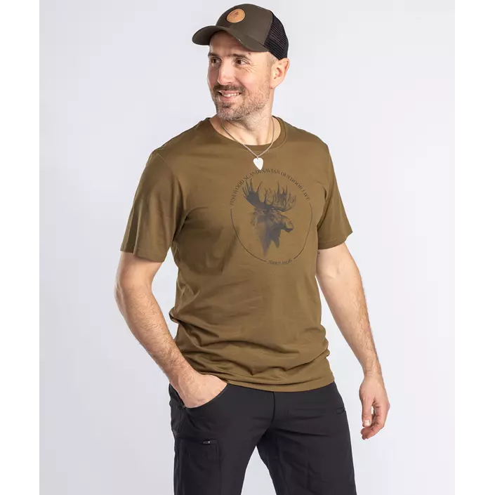 Pinewood Moose T-shirt, Hunting Olive, large image number 1