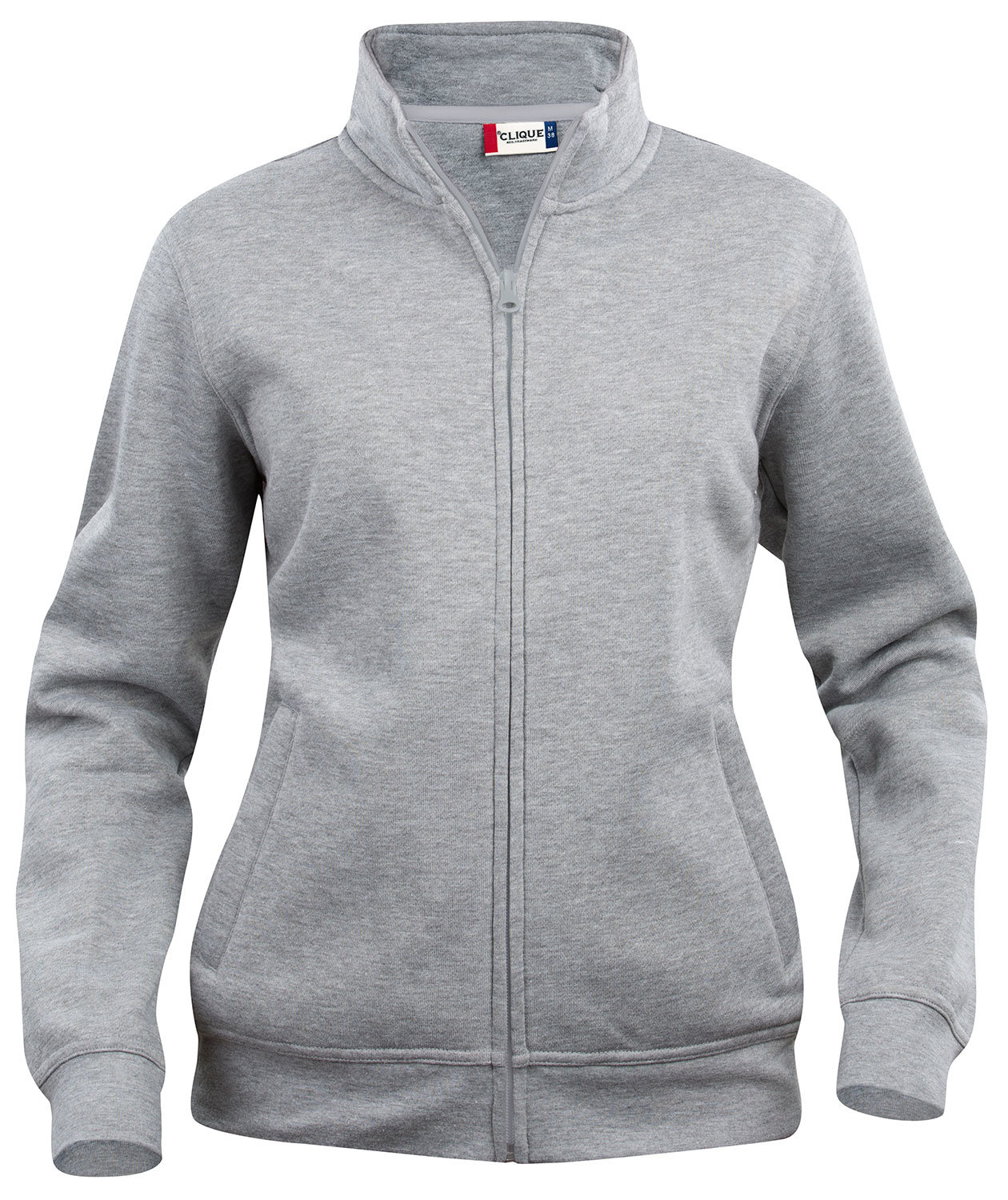 Clique Basic Cardigan women's sweatshirt, Grey Melange, Grey Melange, swatch