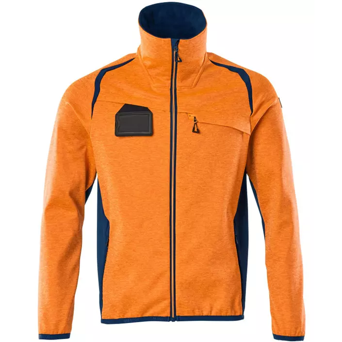 Mascot Accelerate Safe fleece sweater, Hi-Vis Orange/Dark Petroleum, large image number 0