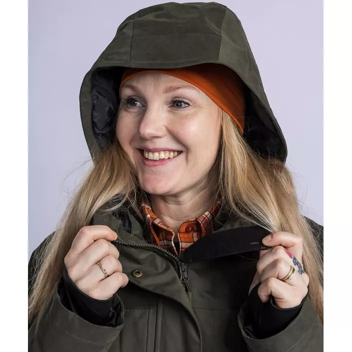 Pinewood dame vinter parkajakke, Dark Green, large image number 6