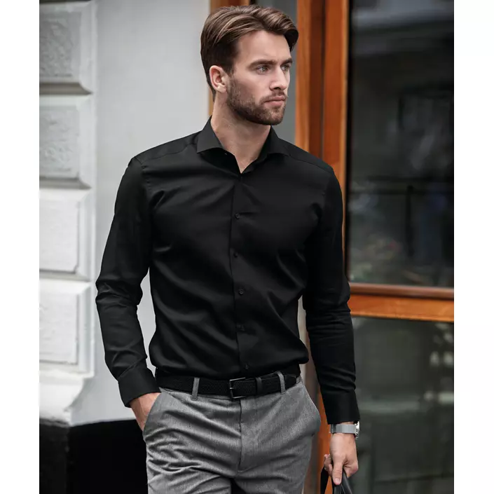 Nimbus Portland Slim fit shirt, Black, Black, large image number 1
