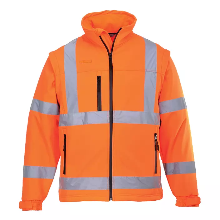 Portwest 2-in-1 softshell jacket, Hi-vis Orange, large image number 0