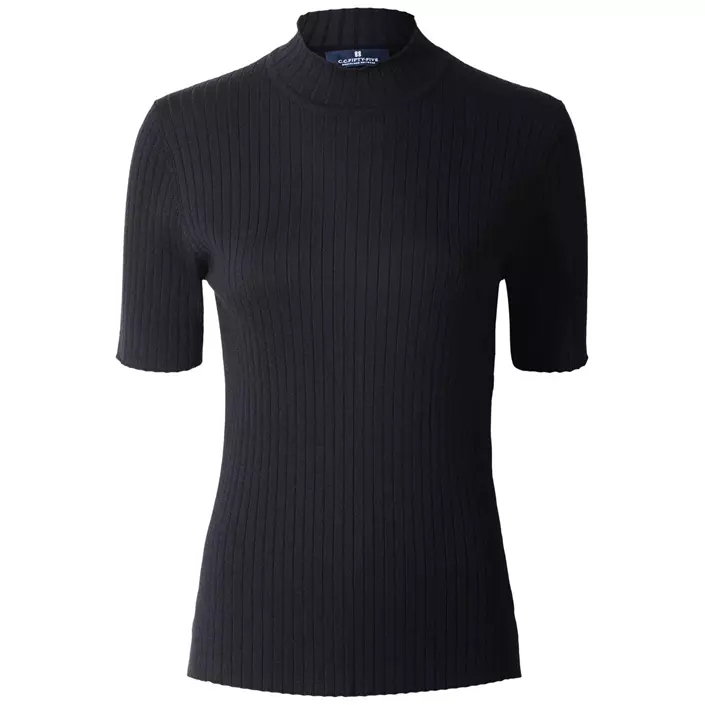 CC55 Paris dame T-shirt with turtleneck, Black, large image number 0