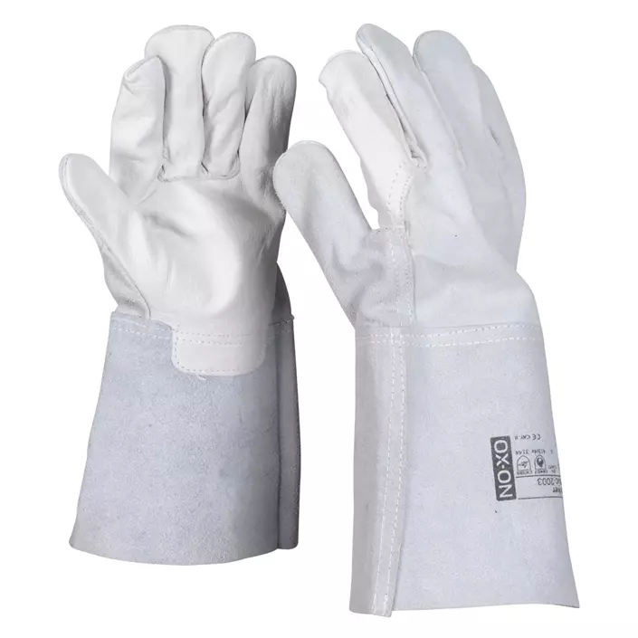 OX-ON Worker Basic 2003 welder gloves, White, White, large image number 0