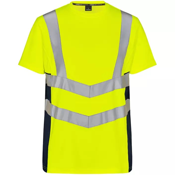 Engel Safety T-shirt, Gul/Blue Ink, large image number 0
