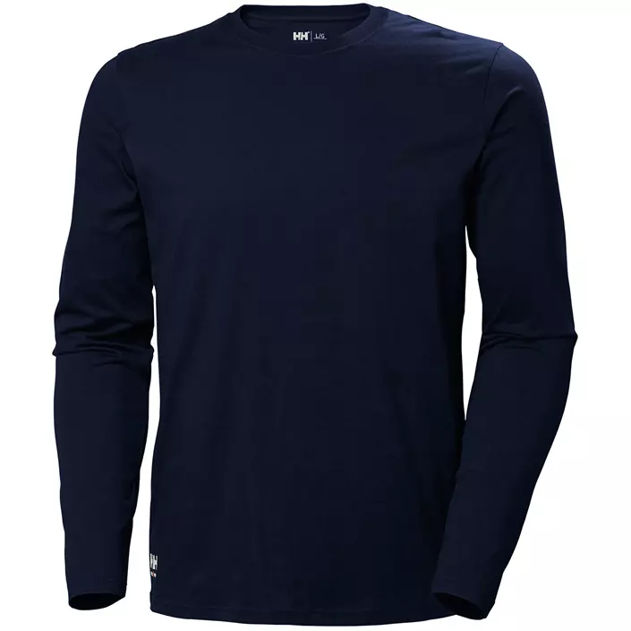 Helly Hansen Classic langermet T-skjorte, Navy, large image number 0