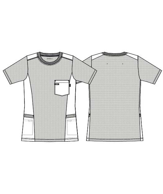 Kentaur dame pique T-shirt, Hindb&aelig;rr&oslash;d Melange, large image number 3