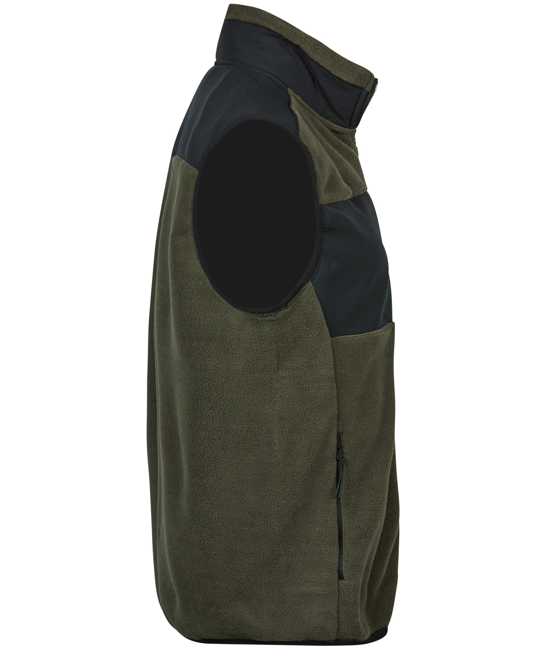 Tee Jays mountain fleece vest, Deep Green/Black, large image number 3