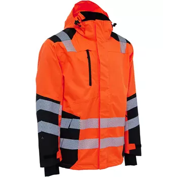 Elka Visible Xtreme arbejdsjakke, Hi-Vis Orange/Sort