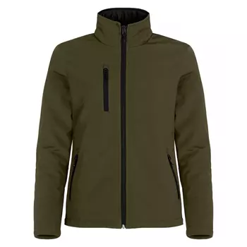 Clique lined women's softshell jacket, Fog Green