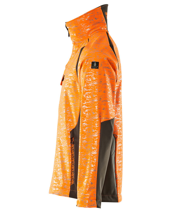 Mascot Accelerate Safe softshelljacka, Varsel Orange/M&oslash;rk antracit, large image number 3