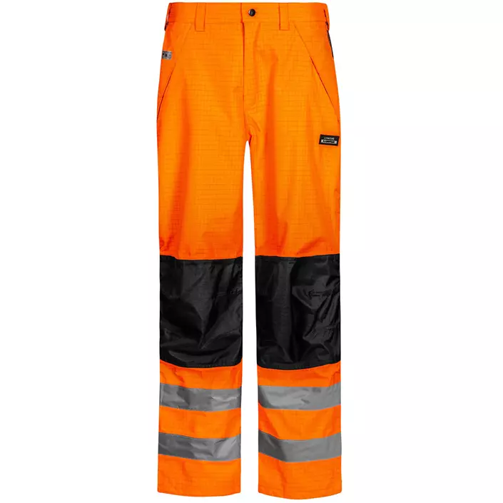 Lyngsøe rain trousers, Hi-Vis Orange/Black, large image number 0