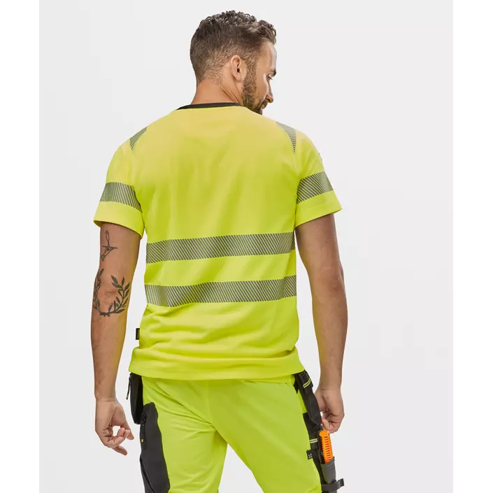 Snickers T-shirt 2539, Hi-Vis Yellow, large image number 3