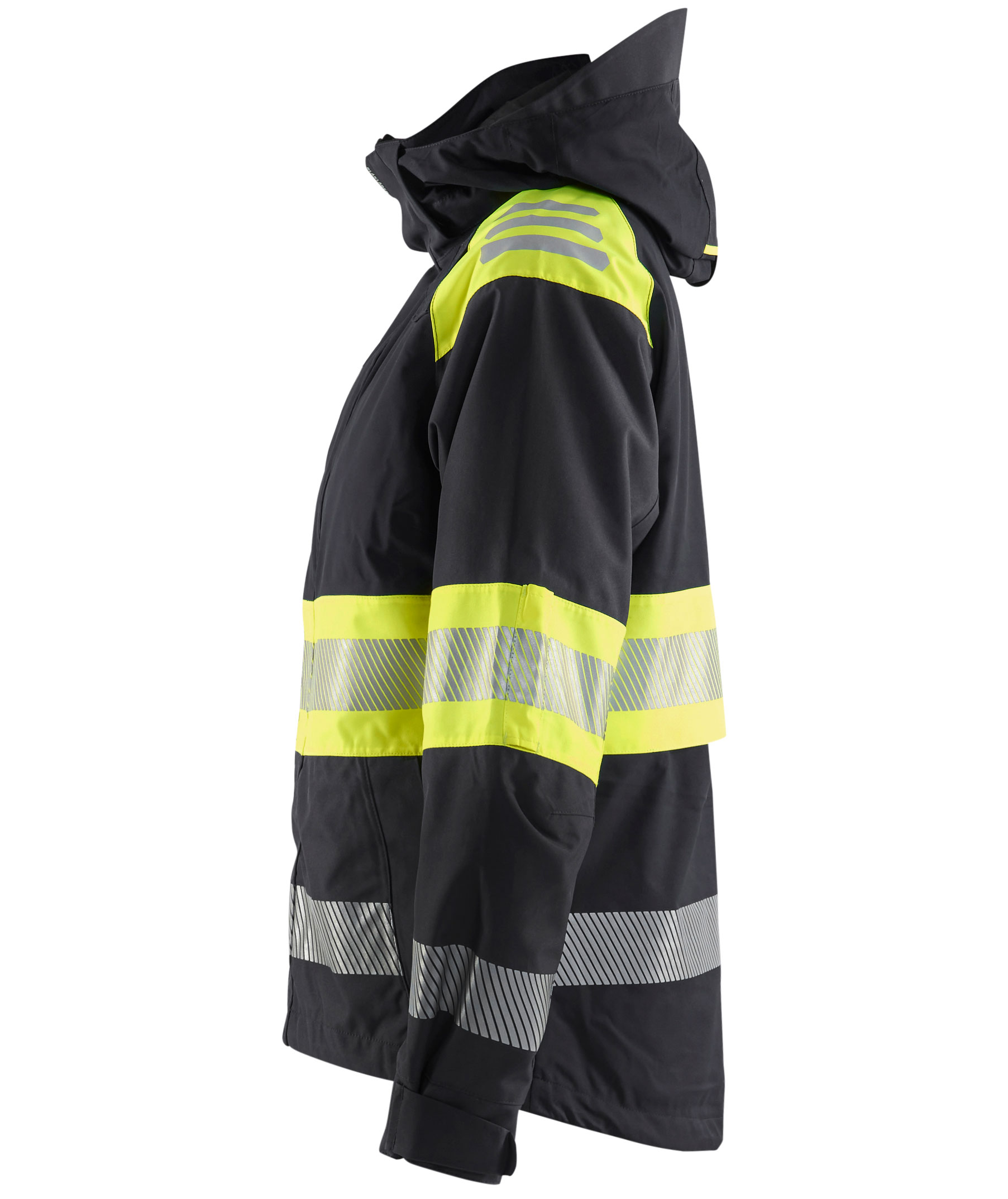 Bl&aring;kl&auml;der women's shell jacket, Black/Hi-Vis Yellow, large image number 3