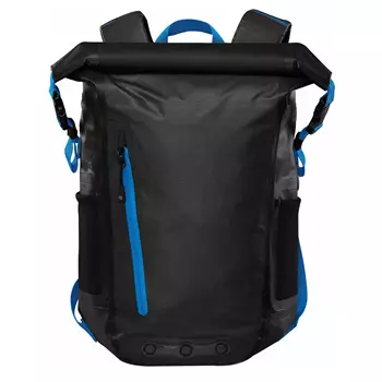 Stormtech Rainer waterproof backpack 25L, Black/Azur blue