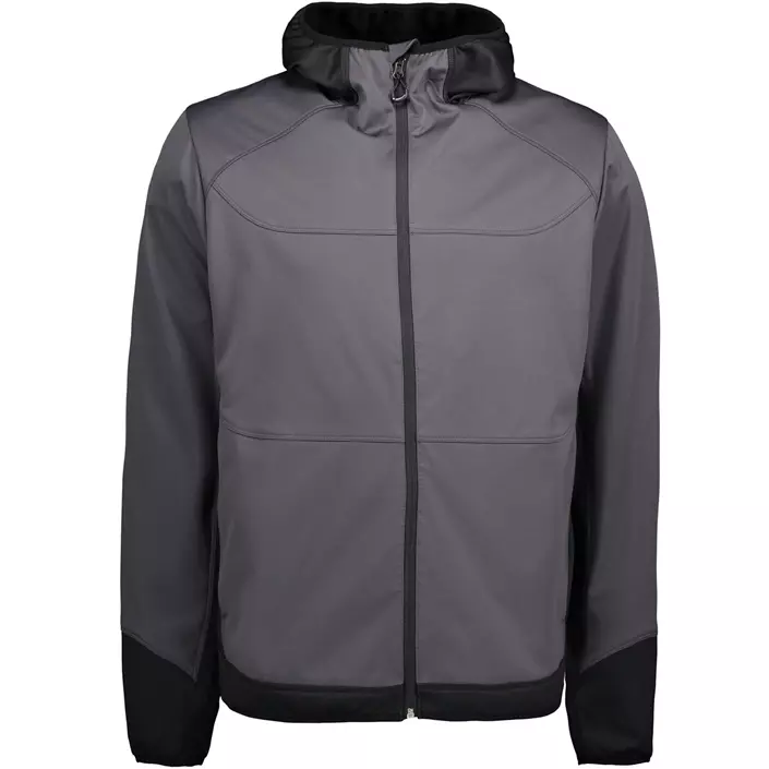 ID Combi Stretch softshell jacket, Silver Grey, large image number 0