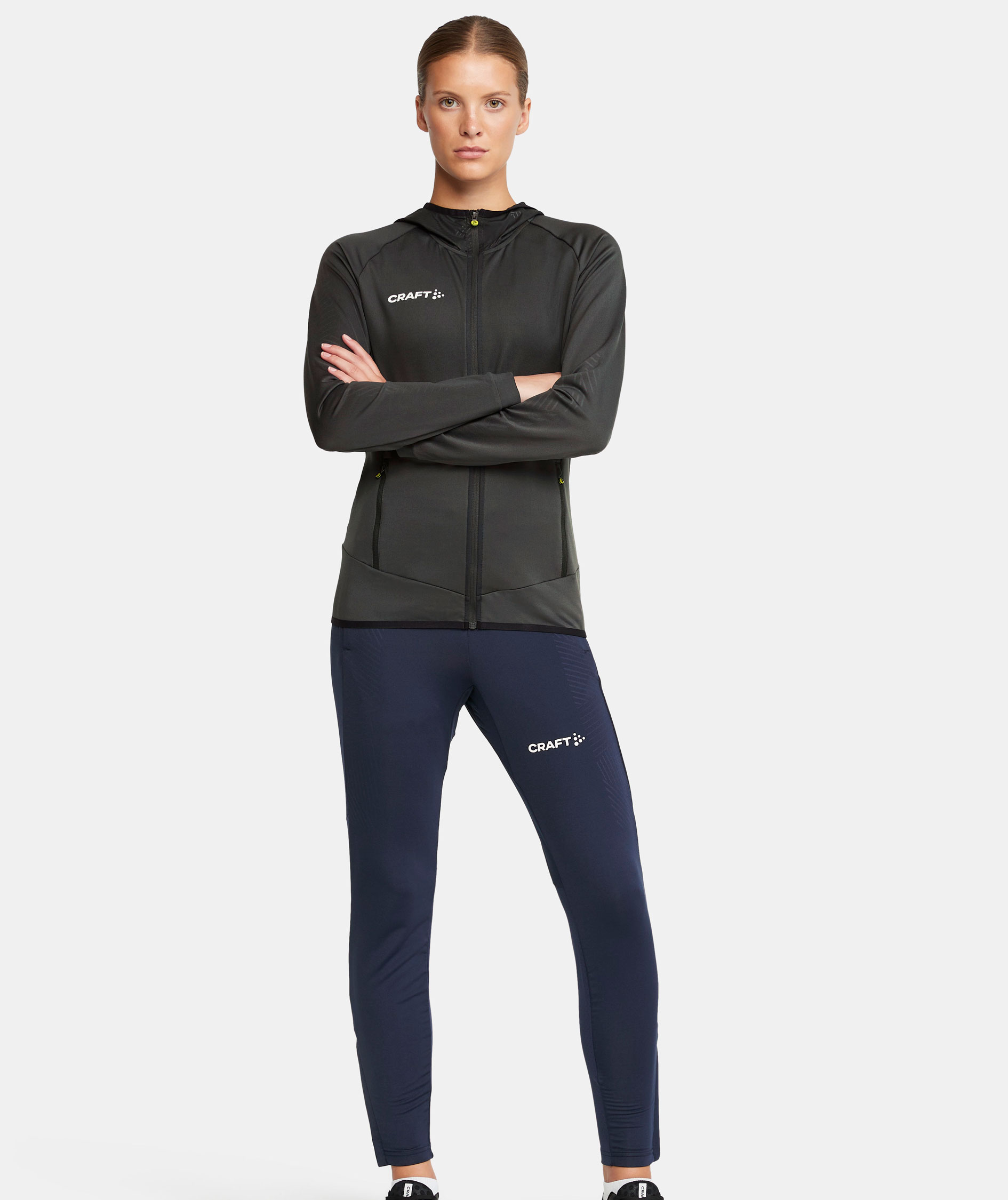 Craft Extend women's hoodie with zipper, Asphalt