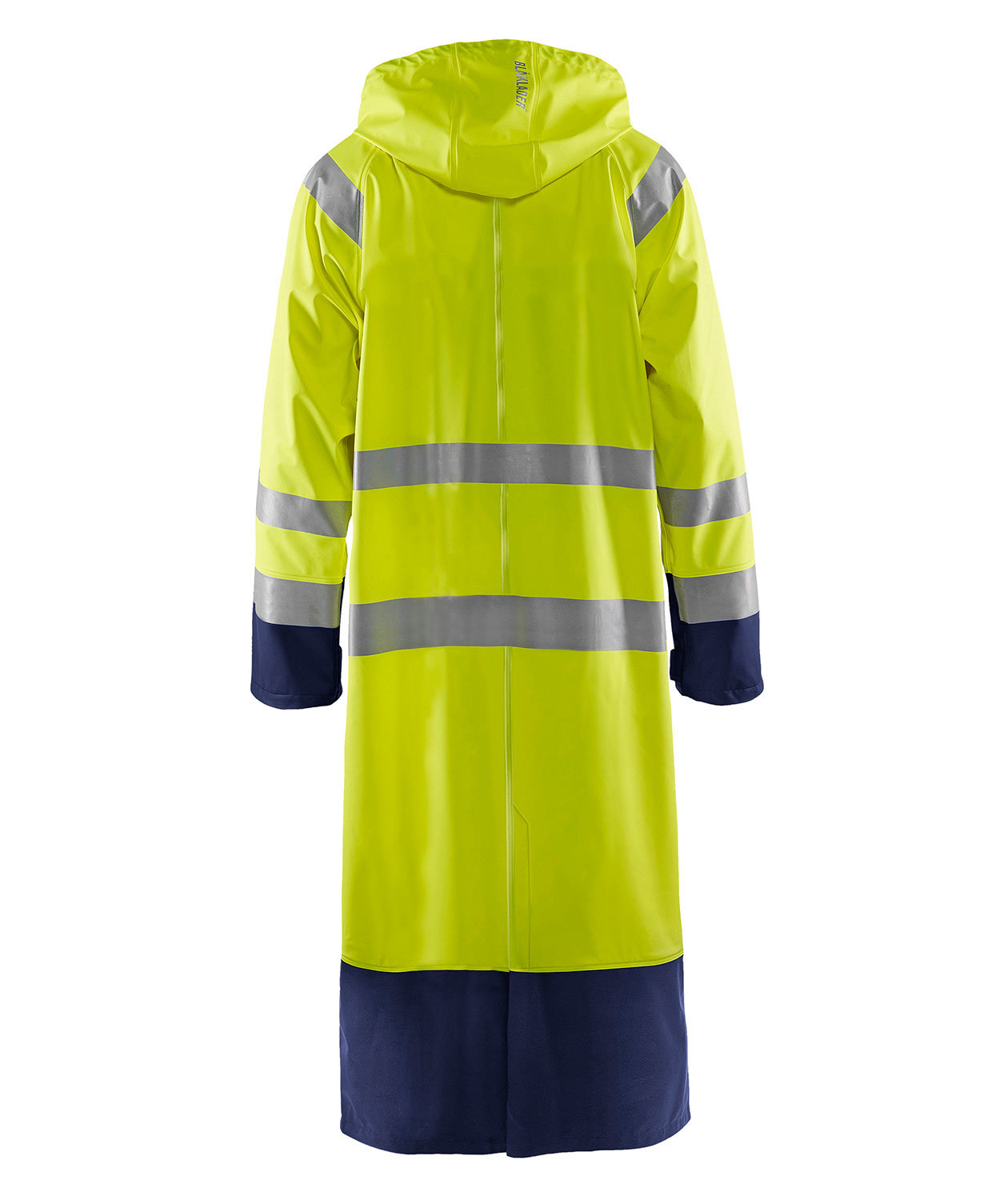 Bl&aring;kl&auml;der raincoat, Hi-vis yellow/Marine blue, large image number 2