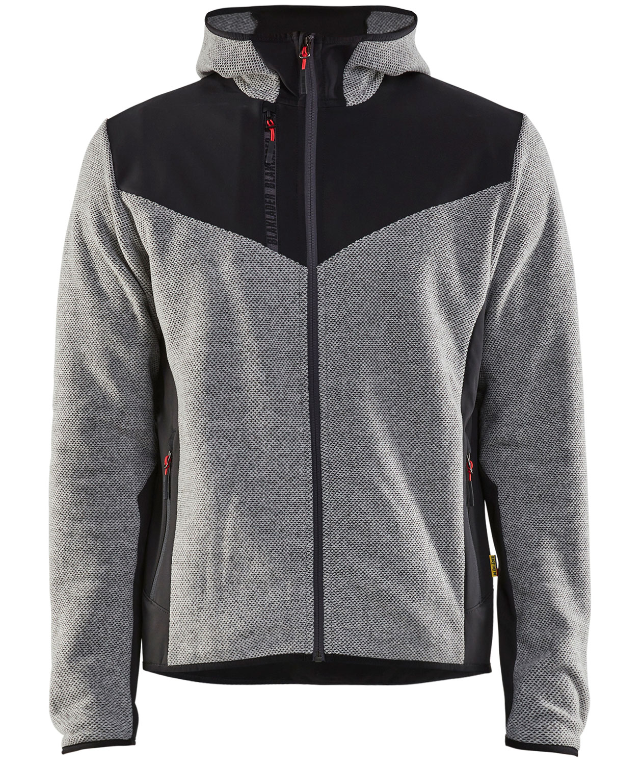 Bl&aring;kl&auml;der stickadjacka, Gr&aring; fl&auml;ckig/svart, Gr&aring; fl&auml;ckig/svart, swatch