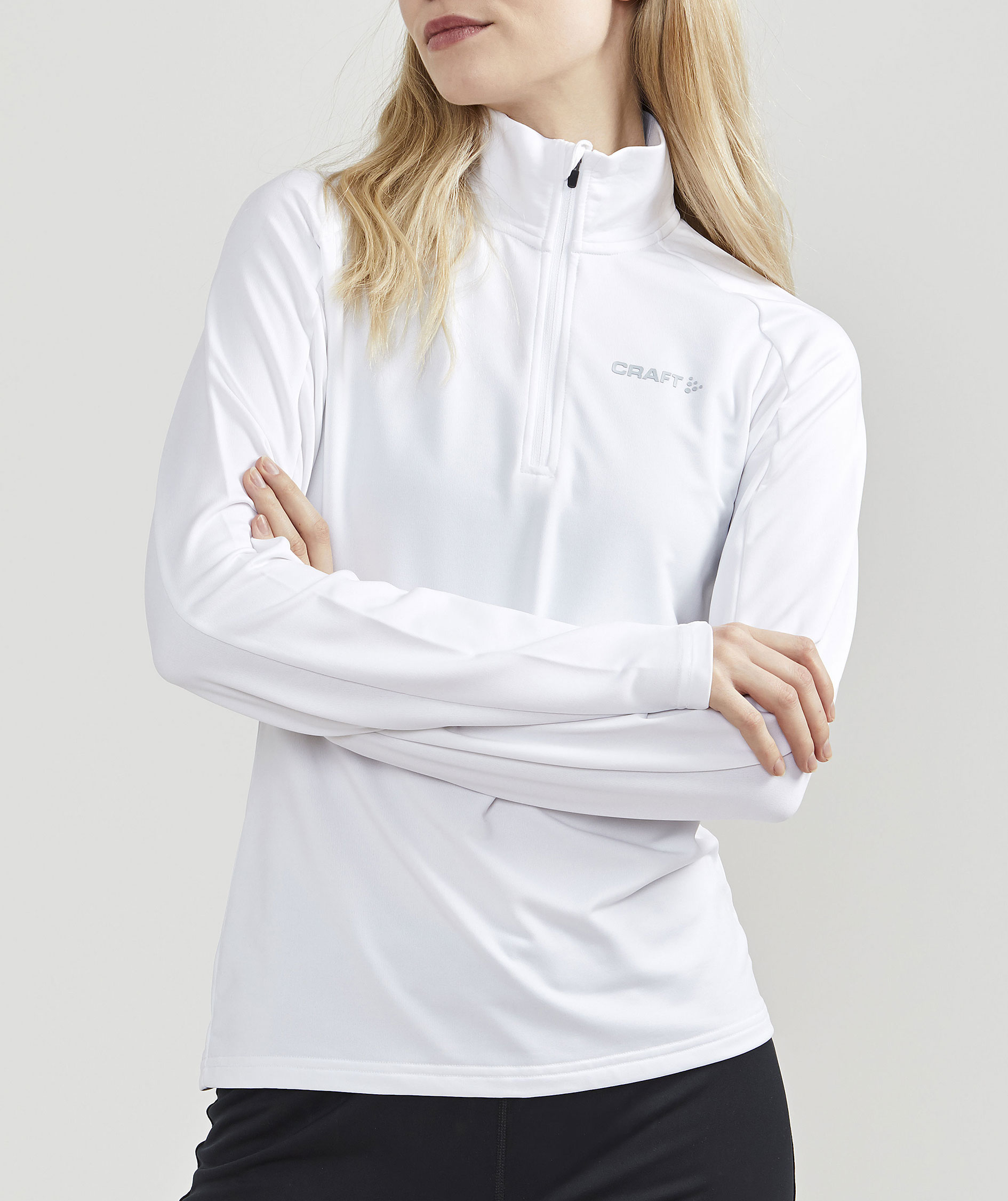 Craft Core Gain women's half zip midlayer, White, large image number 3