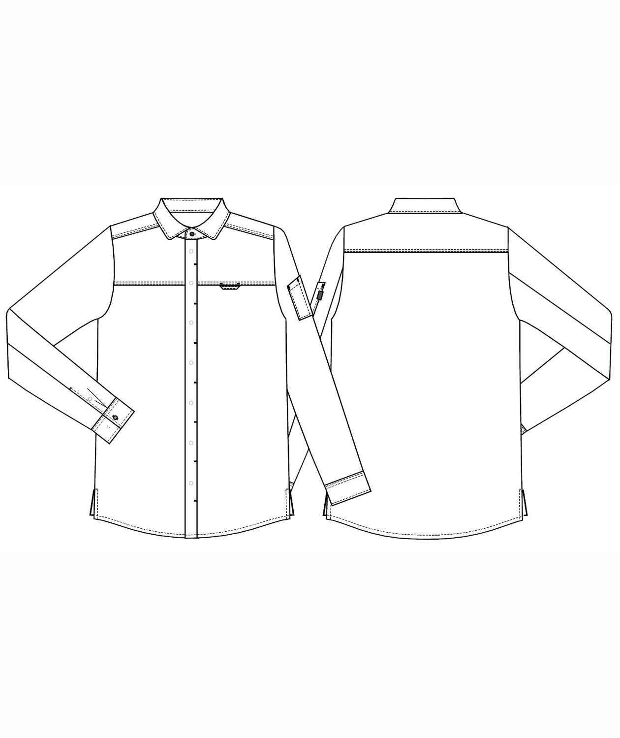 Kentaur modern fit server shirt, Black, large image number 3