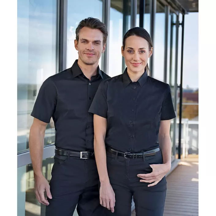 Karlowsky modern fit kortärmad skjorta dam, Black, large image number 6