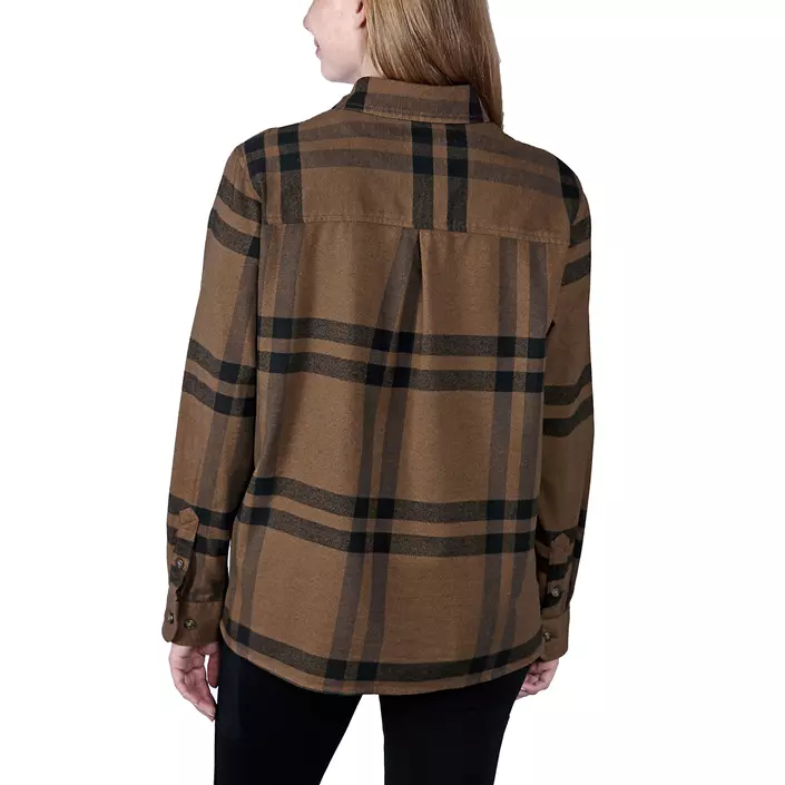 Carhartt flannel dameskjorte, Carhartt Brown Heather, large image number 4