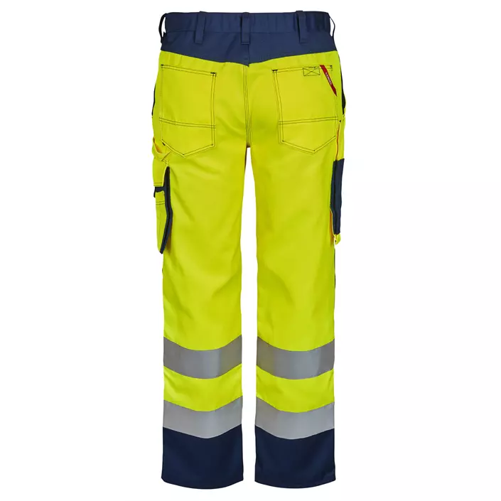 Engel Safety dame arbeidsbukse, Hi-vis gul/marineblå, large image number 1