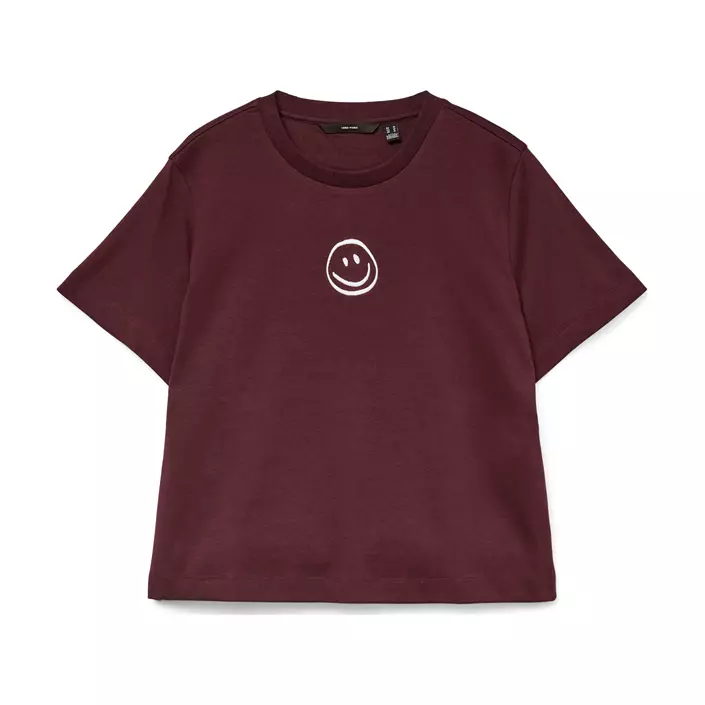 Vero Moda VMSARA METTE dame T-shirt, Winetasting Smile, large image number 0