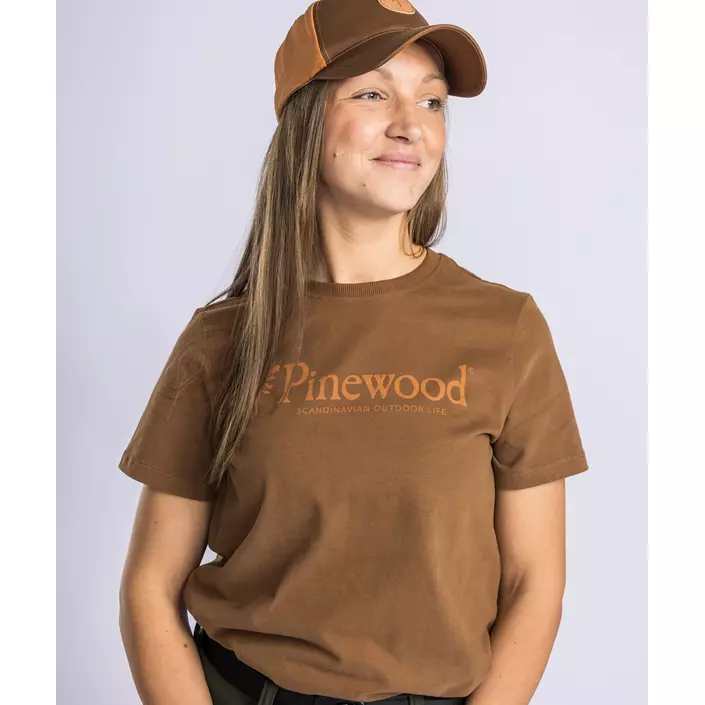 Pinewood Outdoor Life dame T-shirt, Nougat, large image number 1
