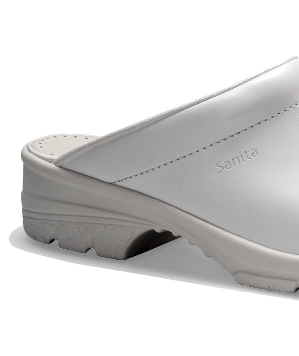 Sanita San Duty clogs without heel cover SB, White, large image number 2