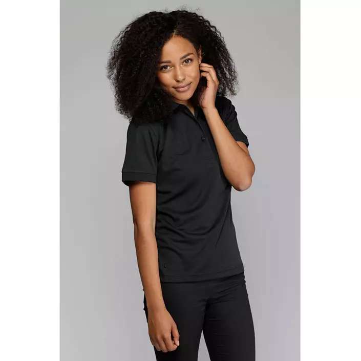 Pitch Stone women's polo shirt, Black, large image number 1