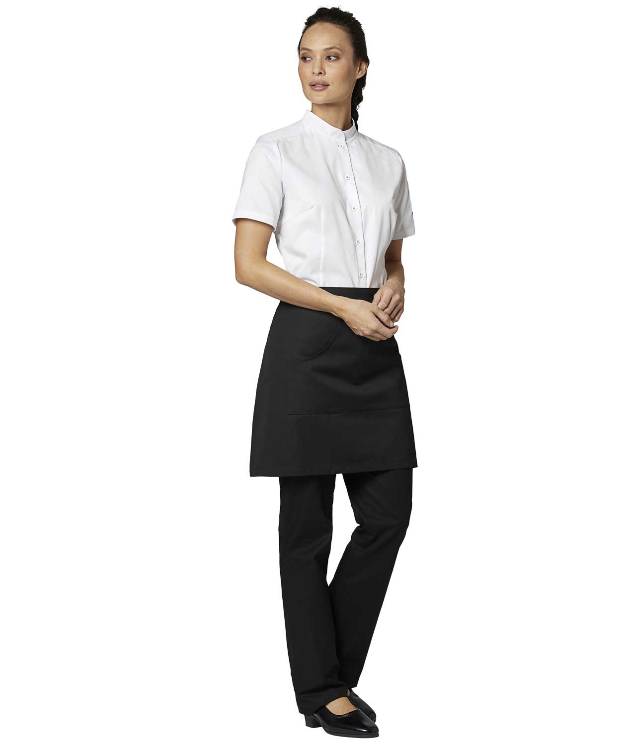 Kentaur apron with pockets, Black