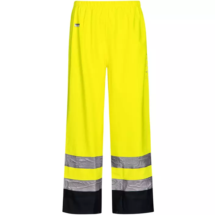 Lyngsøe rain trousers, Hi-vis Yellow/Marine, large image number 0