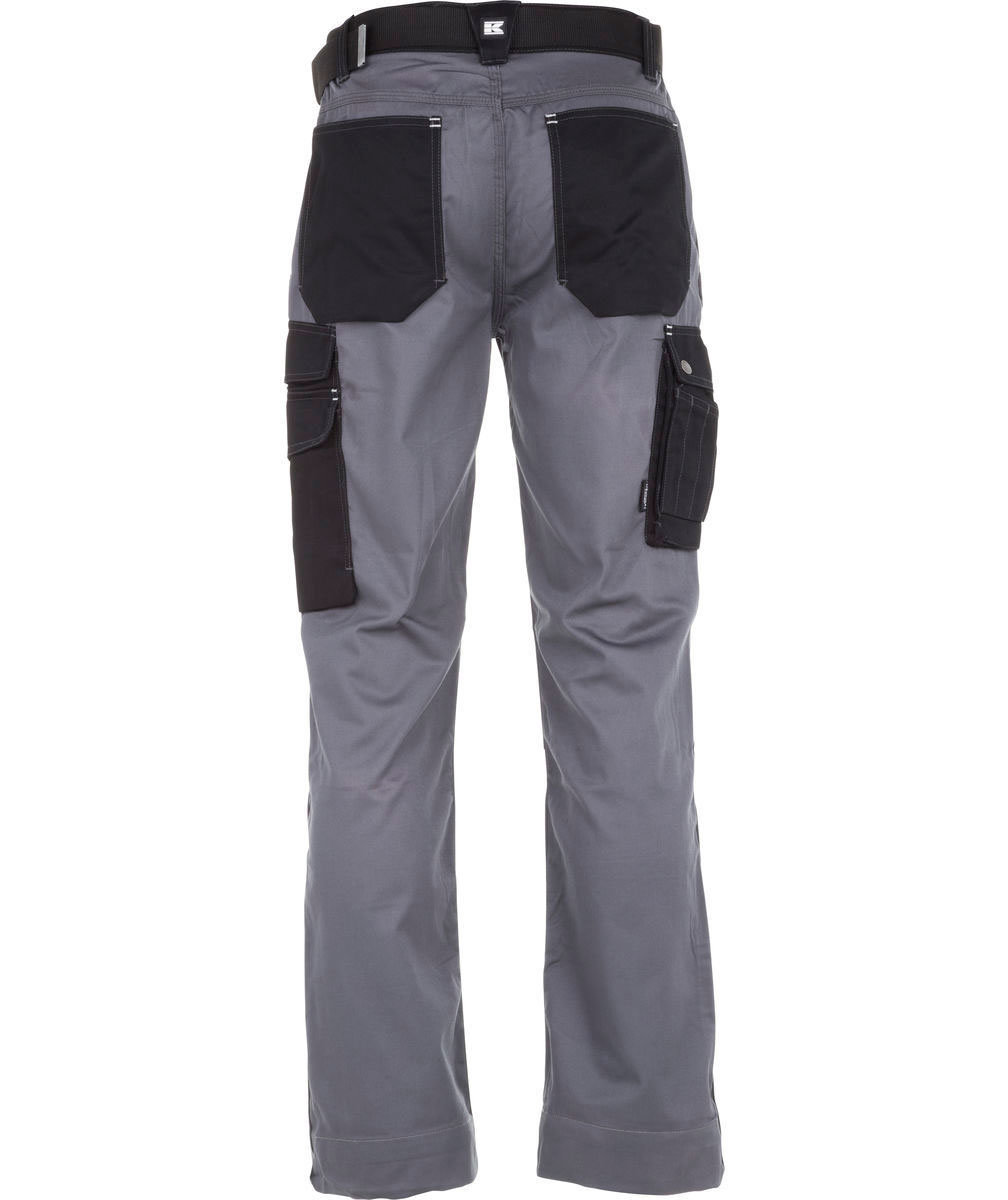 Kramp Original Light work trousers with belt, Grey/Black, large image number 2