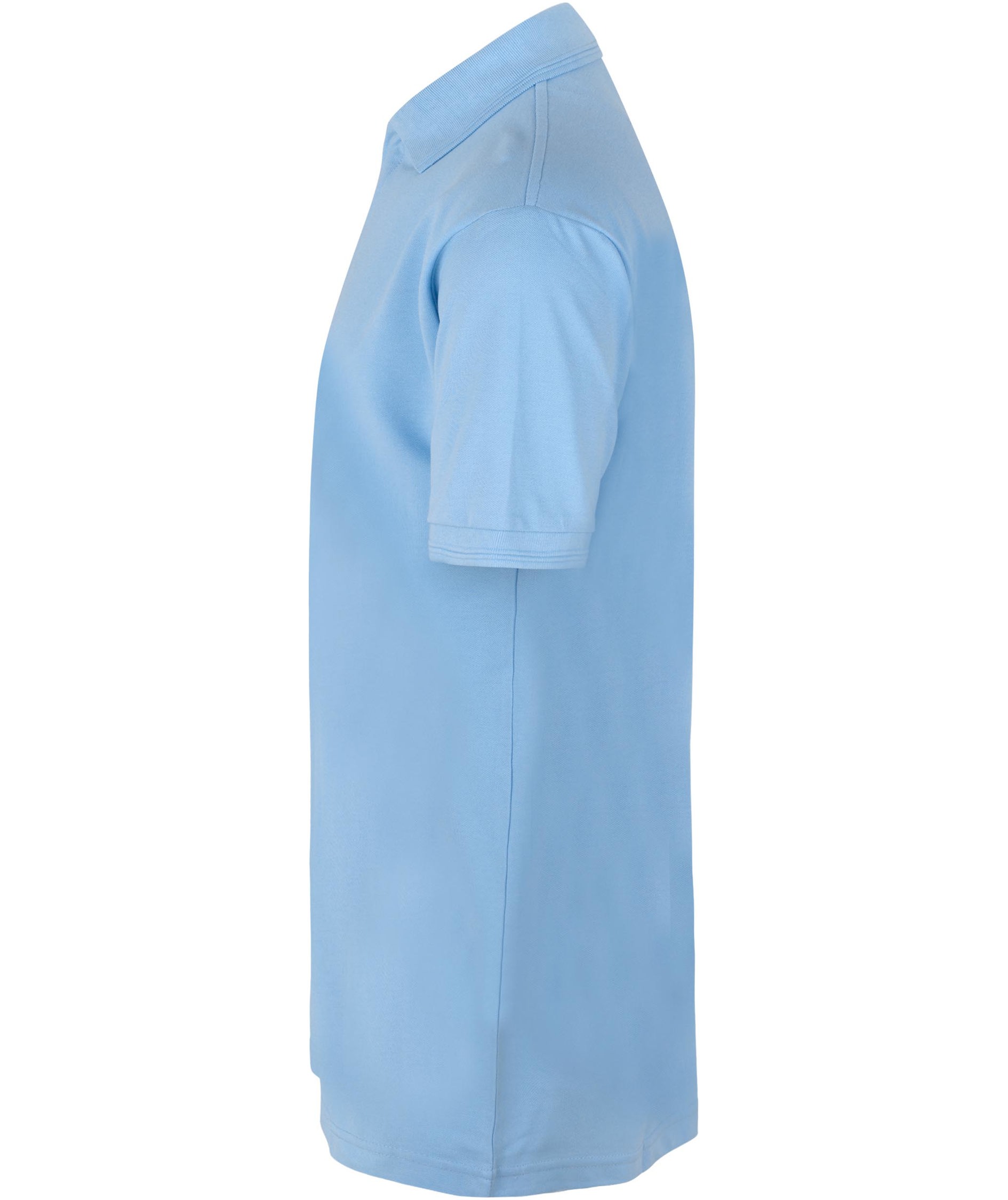 ID PRO Wear Polo T-shirt med trykknapper, Lys Bl&aring;, large image number 2