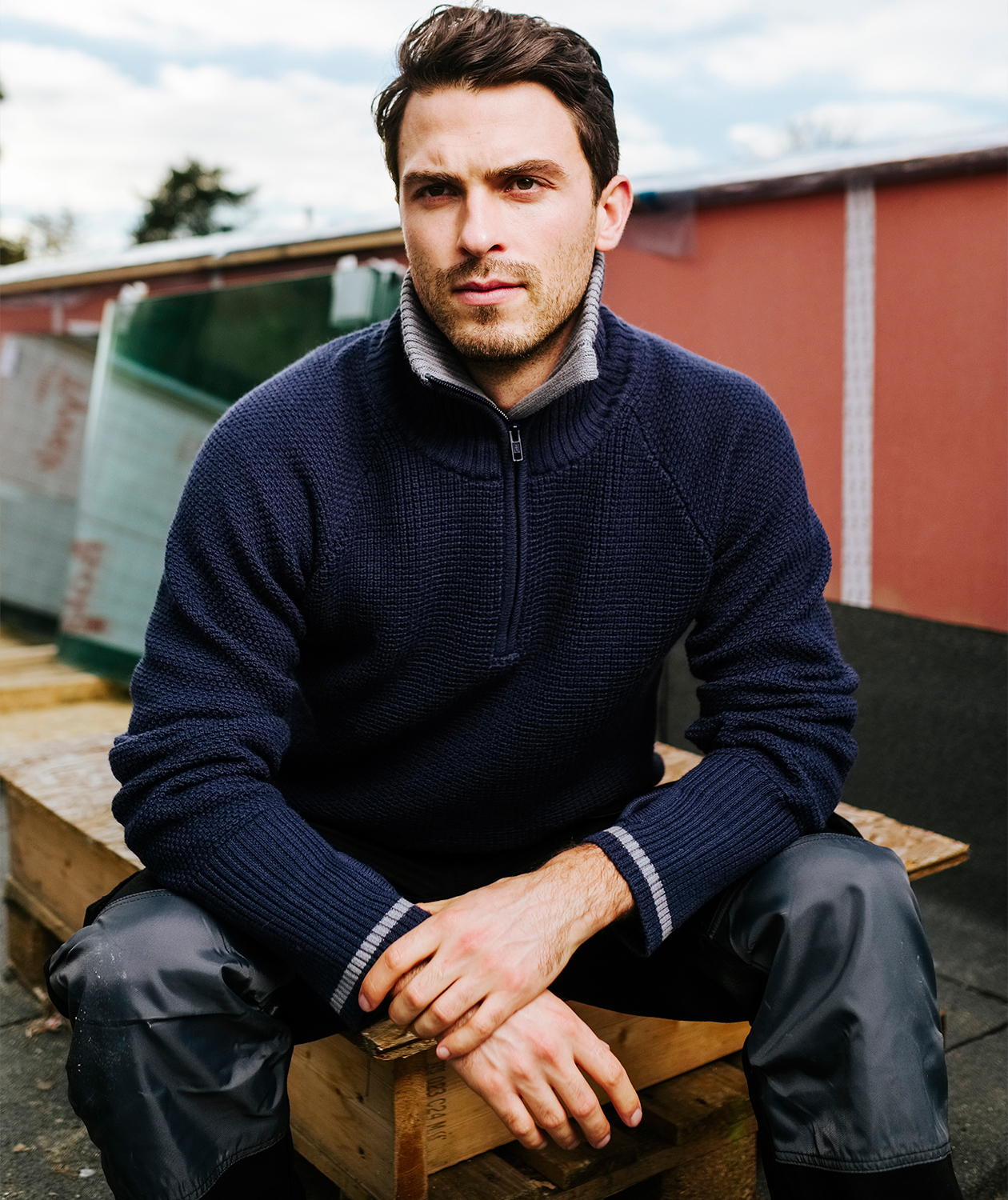 YOU Besseggen tr&ouml;ja med merinoull, Marinbl&aring;