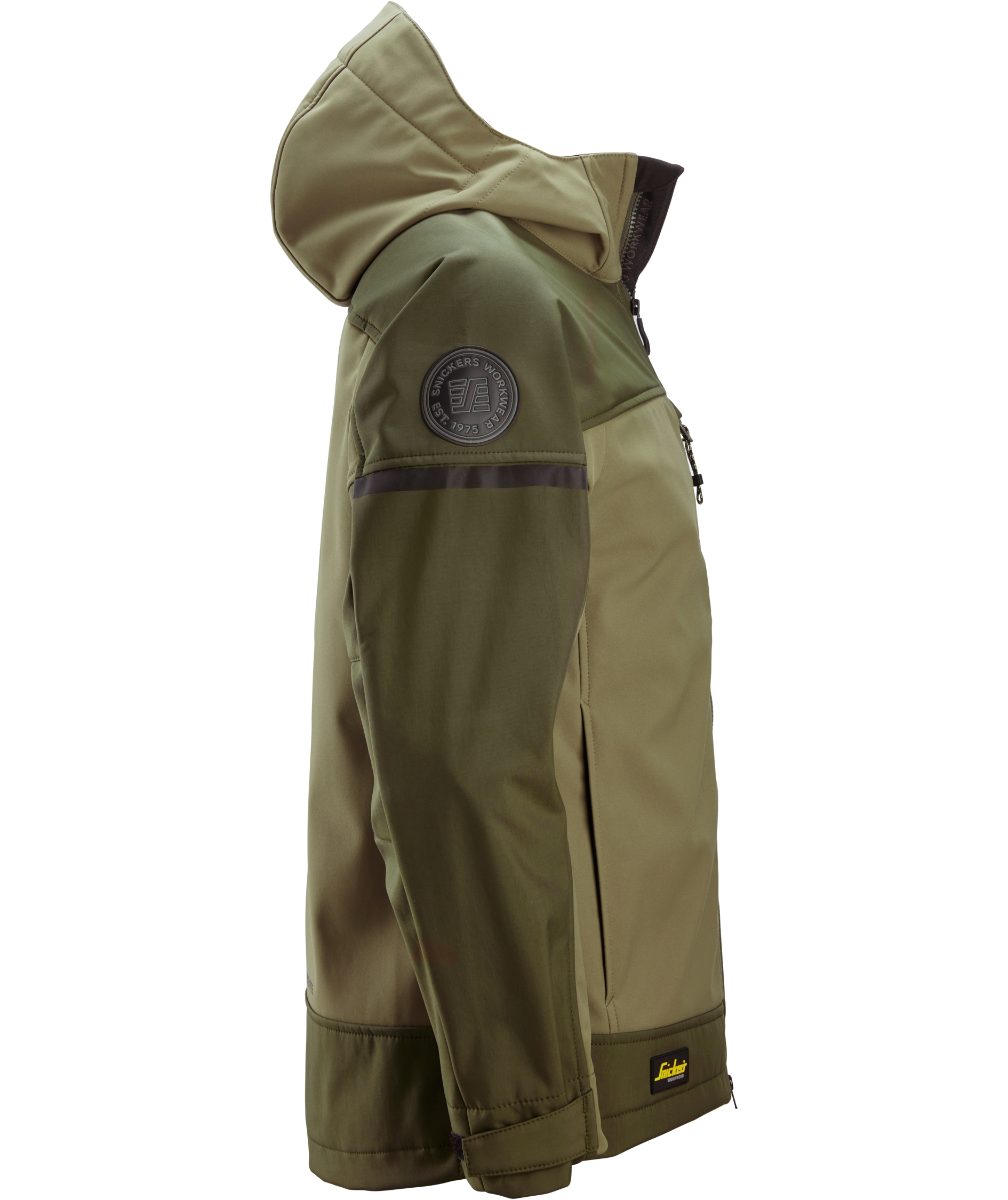 Snickers AllroundWork softshell jacket 1226, Khaki Green/Dark Khaki Green, large image number 5