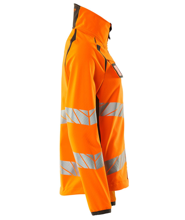 Mascot Accelerate Safe women's softshell jacket, Hi-vis Orange/Dark anthracite, large image number 2