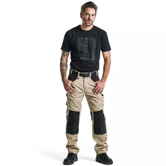 Blåkläder arbejdsbukser, Sand/Sort, large image number 1