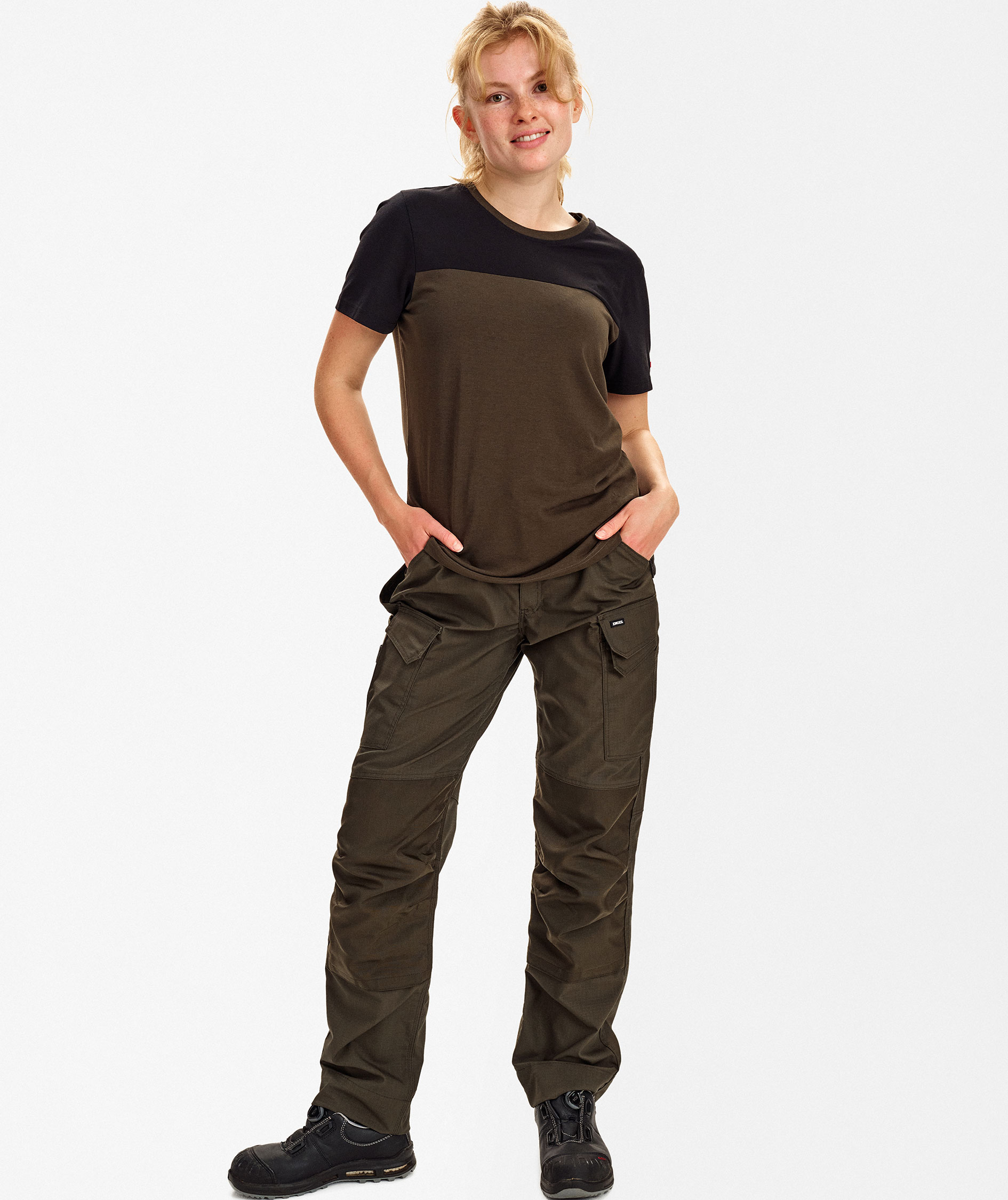 Engel Entire women's T-shirt, Forest Green/Black, large image number 2